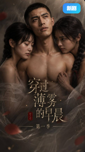 穿过薄雾的早晨